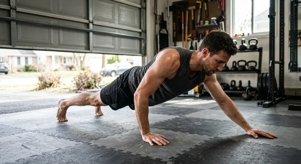 archer push-up advanced at home chest workout
